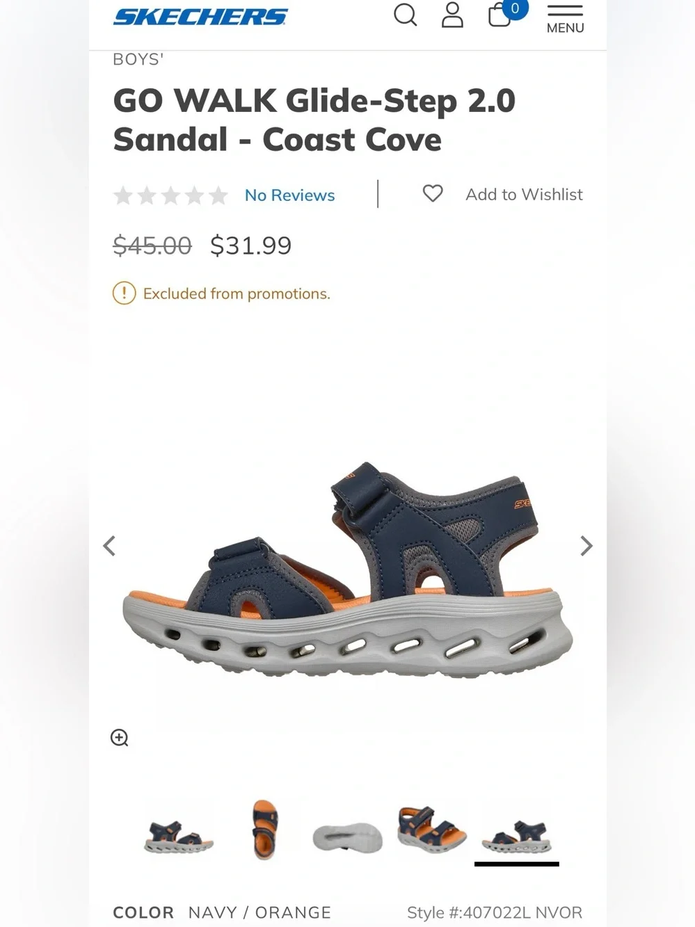 Skechers kids sandal